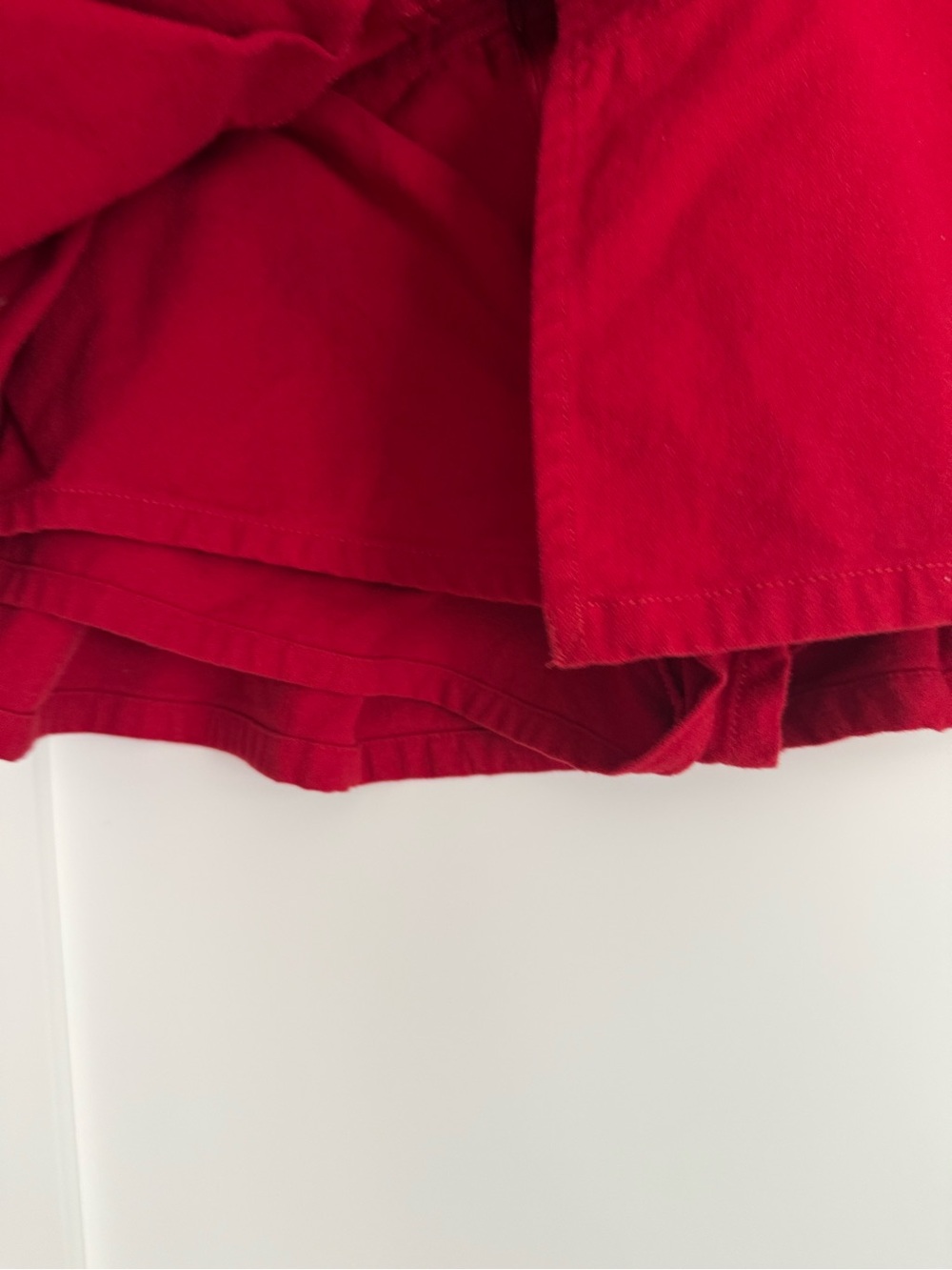Free People Micro Skort Red Salsa Women’s Size 4 - Picture 3 of 9